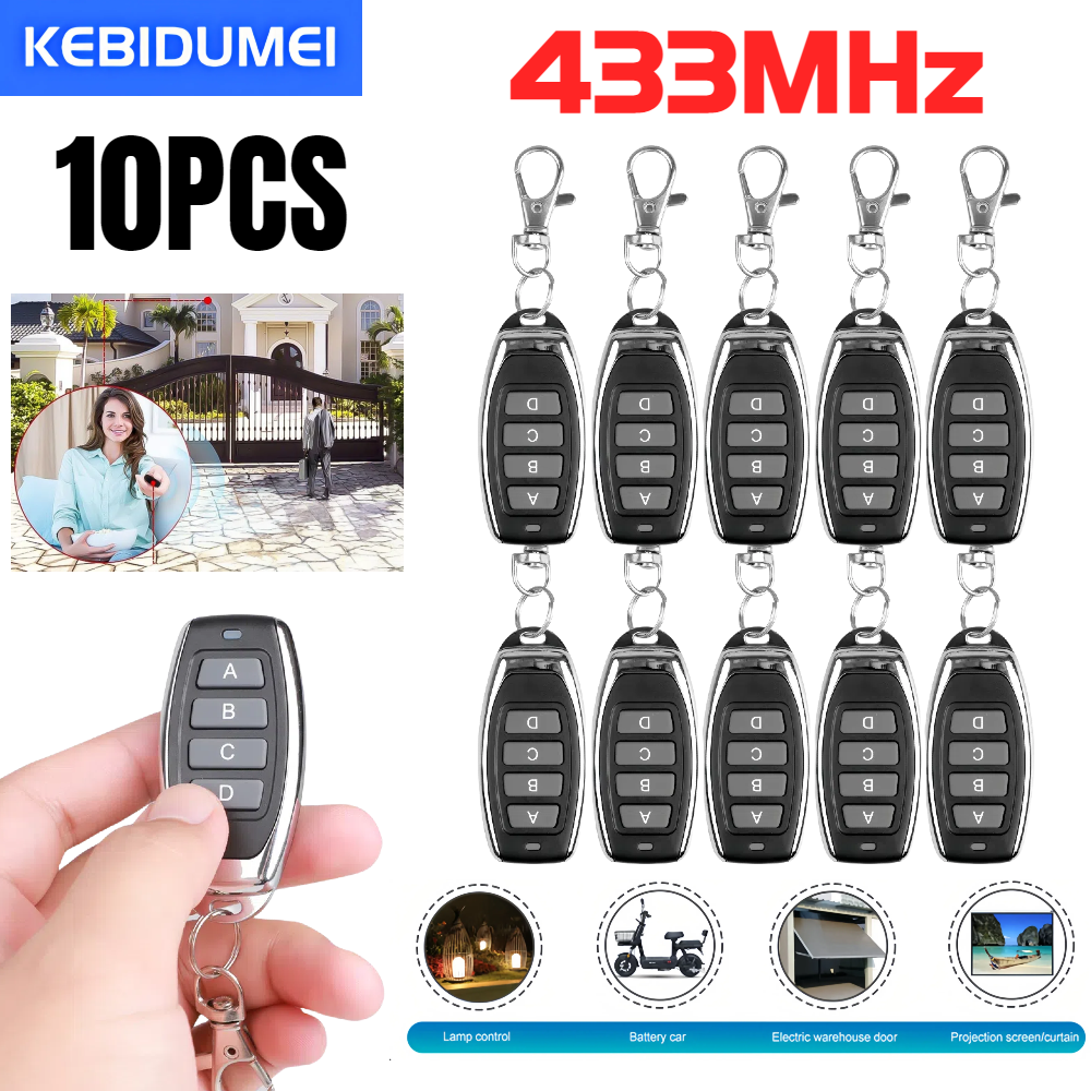 Home Security Gadgets - 10PCS Wireless 433MHz RF Remote Control