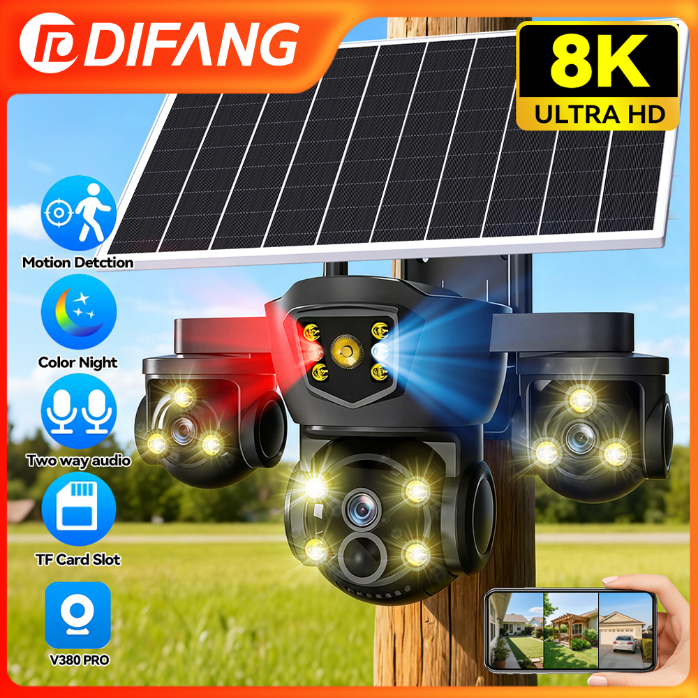 Camera Solar Wireless - V380 Pro New 20MP WIFI Solar