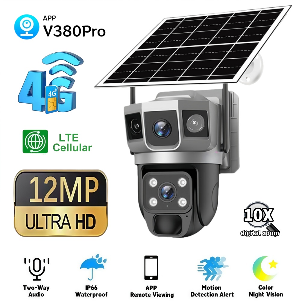 4G Camera Outdoor Solar Survei - Home Security Gadgets recensione e prezzo