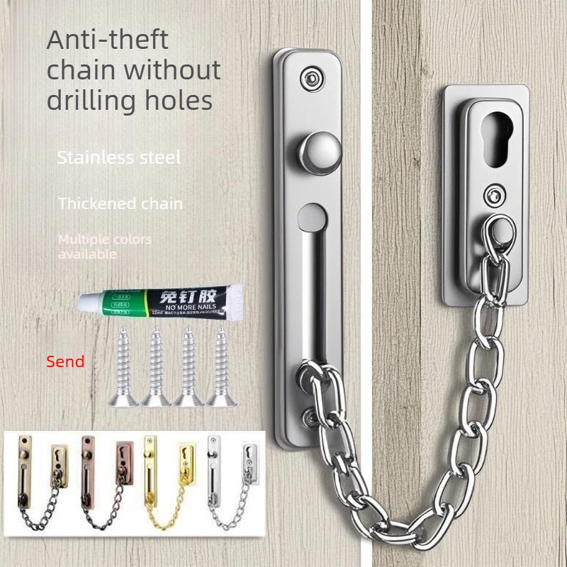 No Drill Stainless Steel Secur - Door Chain Guard recensione e prezzo