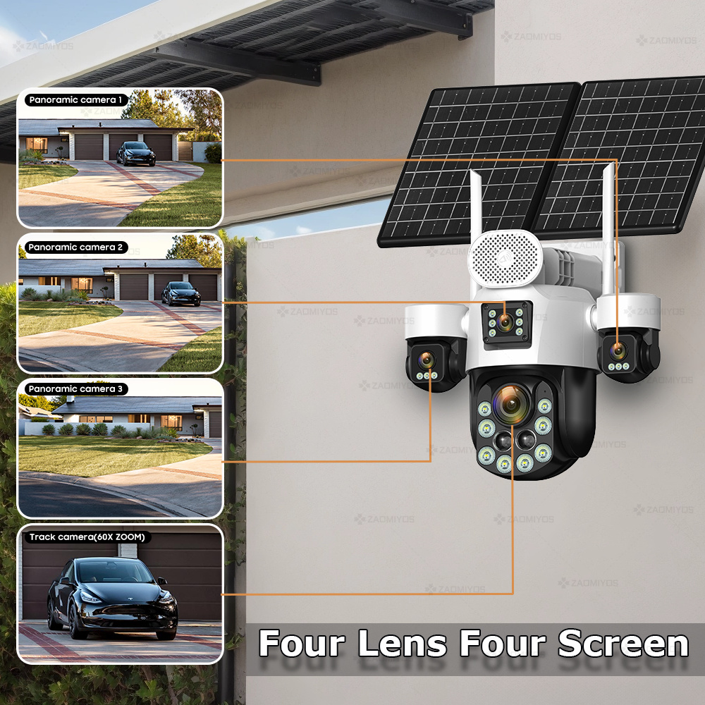 4 Lens Outdoor 360° Surveillan - Home Security Gadgets recensione e prezzo