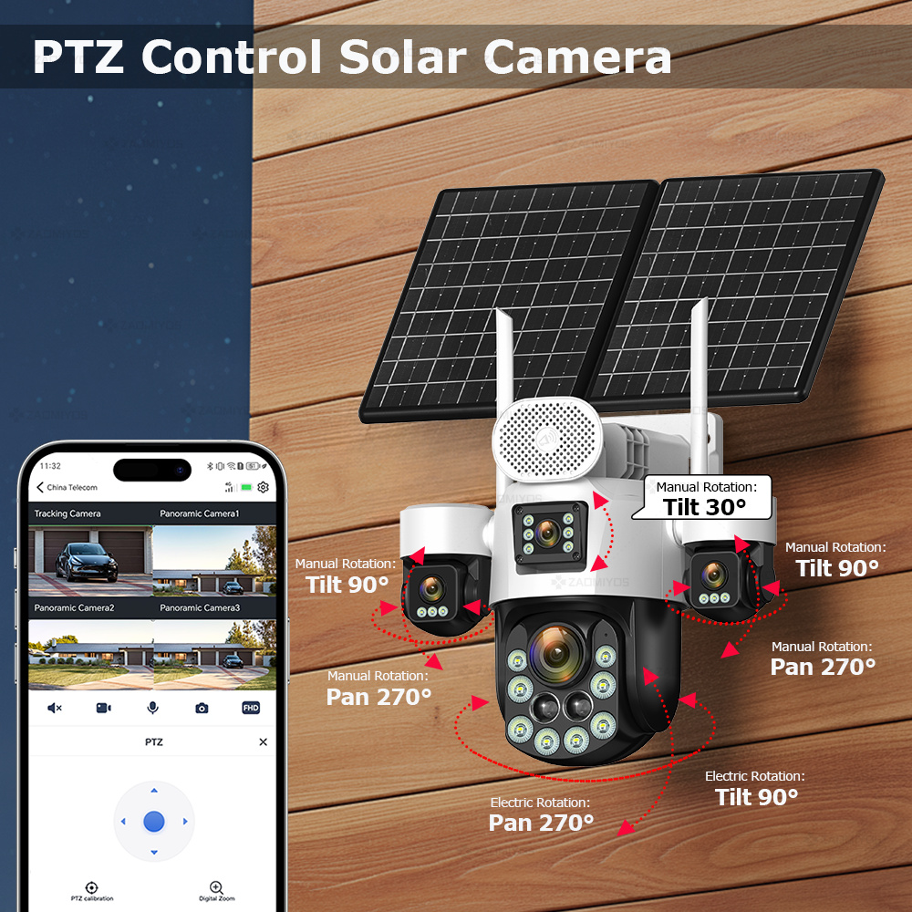 4 Lens Outdoor 360° Surveillan - Home Security Gadgets recensione e prezzo