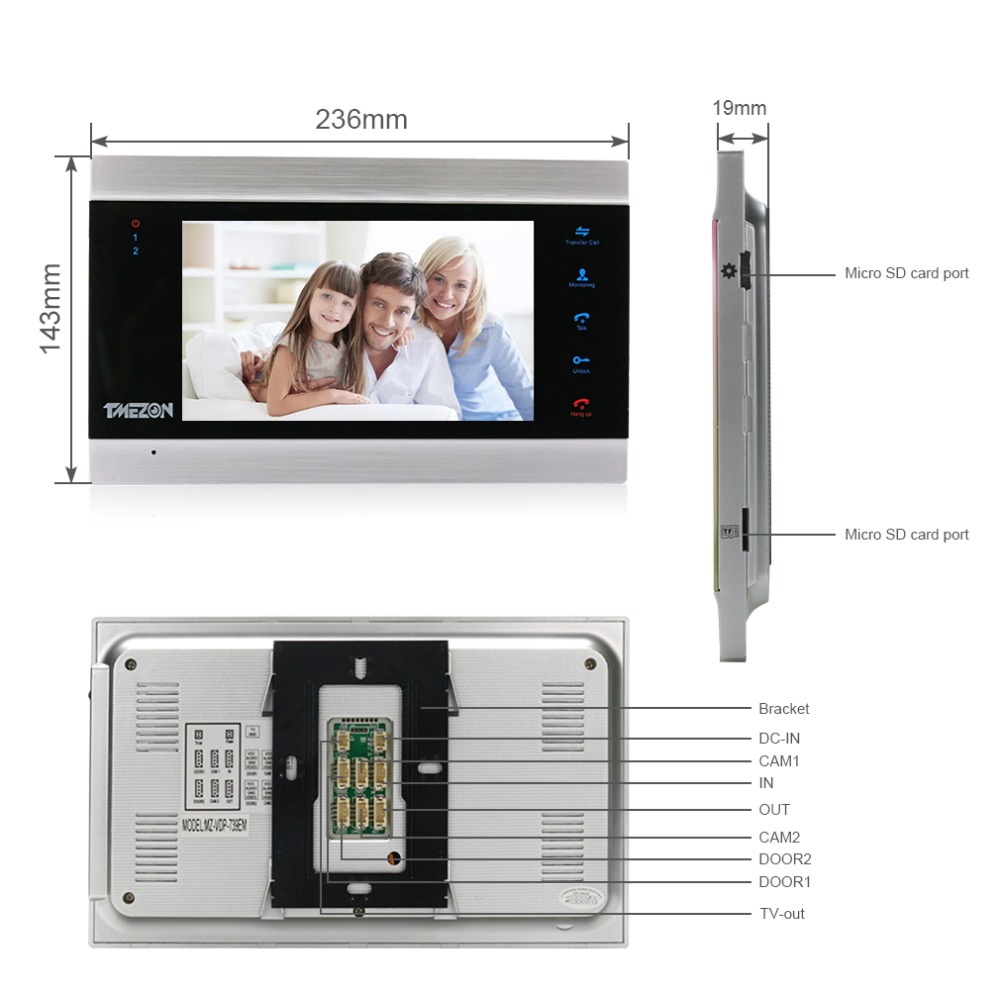TMEZON 7 Inch Video Door Phone - Home Security Uk recensione e prezzo