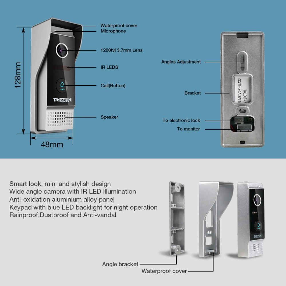 TMEZON 7 Inch Video Door Phone - Home Security Uk recensione e prezzo