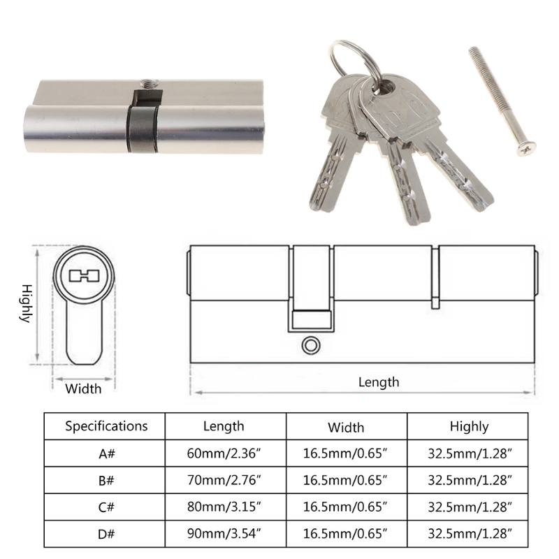 Keyed Entry Door Lock Cylinder - Home Security Gate recensione e prezzo