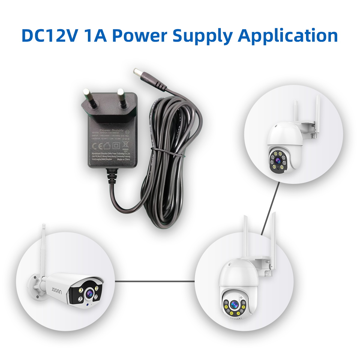 JOOAN AC 110V~220V DC12V 1A AC - Home Security Uk recensione e prezzo