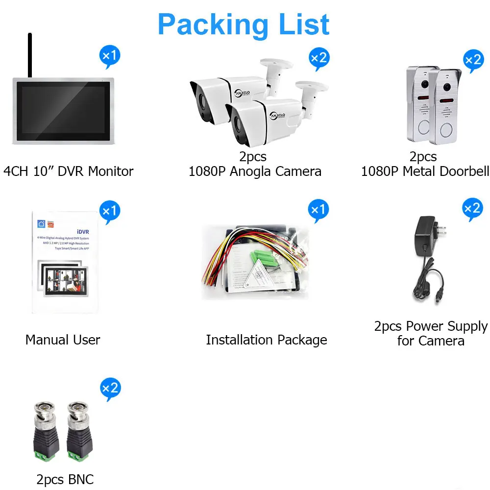 ANJIELO Tuya Smart Video Doorb - Home Security Uk recensione e prezzo