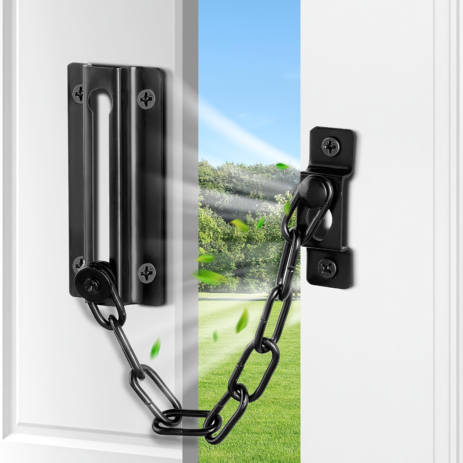 2 Pack Door Chain Lock Black,  - Door Chain Guard recensione e prezzo