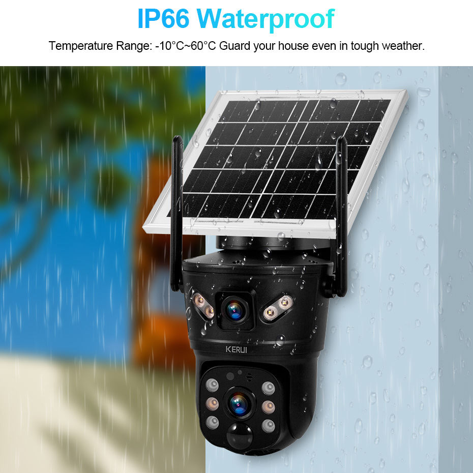 KERUI Outdoor 6MP Solar Camera - Home Security Gadgets recensione e prezzo