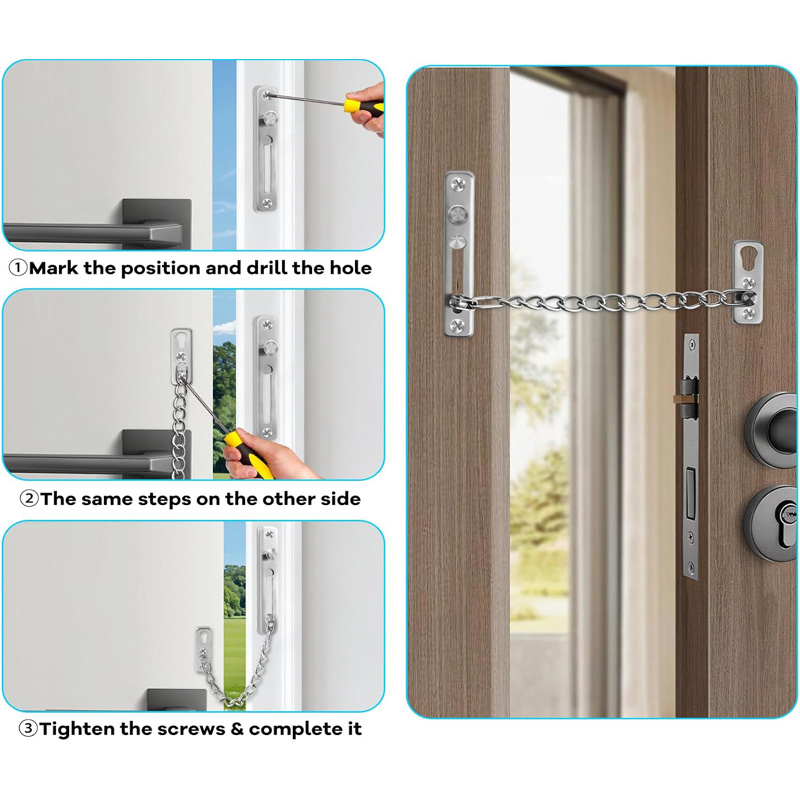 Stainless Steel Door Chain Loc - Door Chain Guard recensione e prezzo