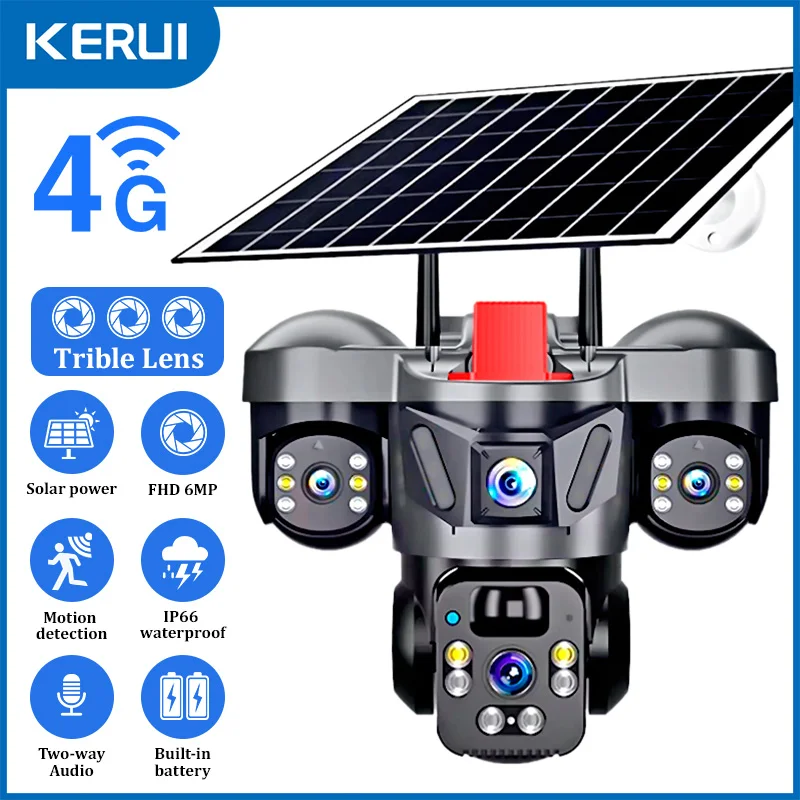KERUI Outdoor PTZ 6MP 4G SIM W - Home Security Gadgets recensione e prezzo