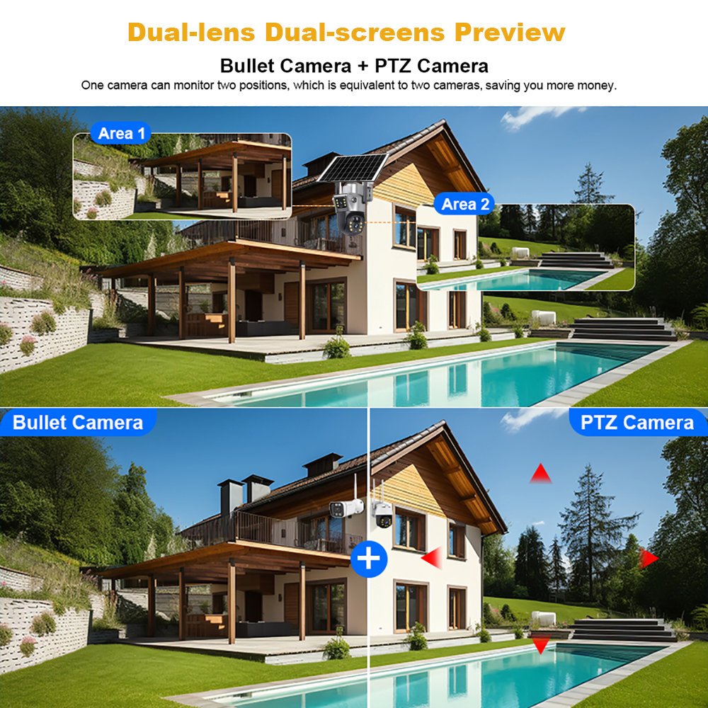 4G / WiFi Solar Camera Dual Le - Camera Solar Wireless recensione e prezzo