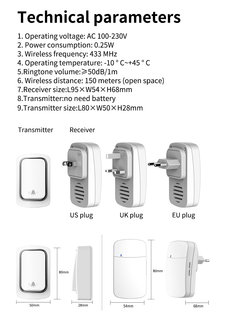 Wireless Doorbell Welcome Chim - Home Security Uk recensione e prezzo