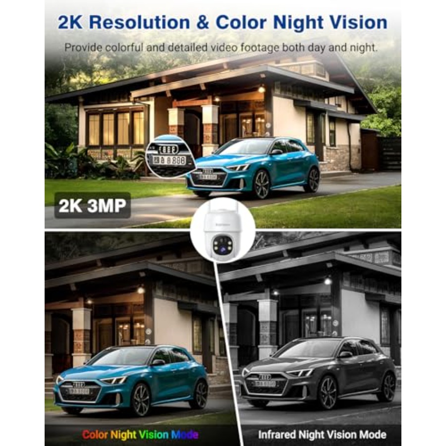 360°PTZ Security Cameras Wirel - Camera Solar Wireless recensione e prezzo