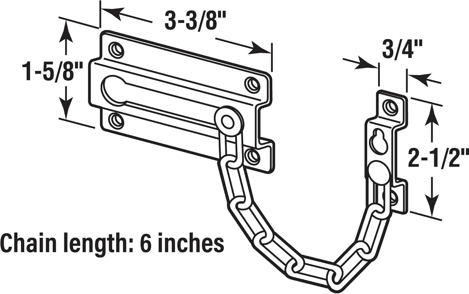 Chain Door Guard, Stamped Stee - Door Chain Guard recensione e prezzo