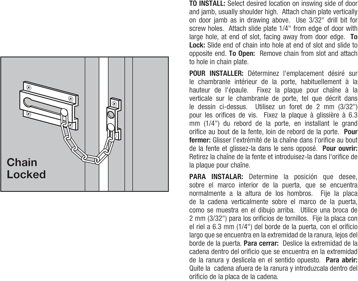 Chain Door Guard, Stamped Stee - Door Chain Guard recensione e prezzo